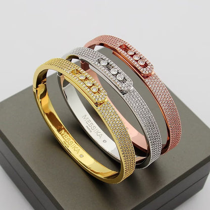 [Renovia Jewelry]Move Noa Full Pavé Diamond Bangle Bracelet