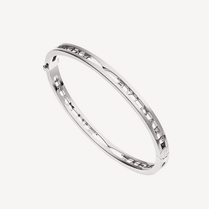 [Renovia Jewelry]ZERO 1 SPIRAL LOGO SILVER BRACELET