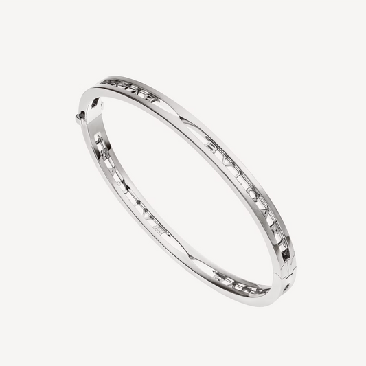 [Renovia Jewelry]ZERO 1 SPIRAL LOGO SILVER BRACELET