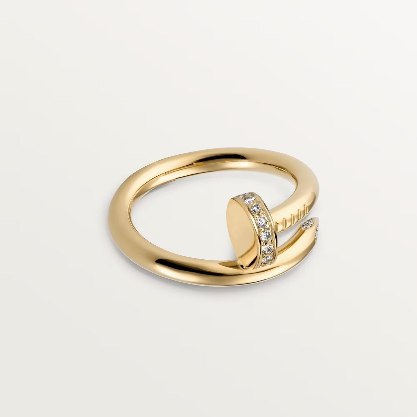 [Renovia Jewelry]JUSTE RING 2.6MM HALF DIAMOND