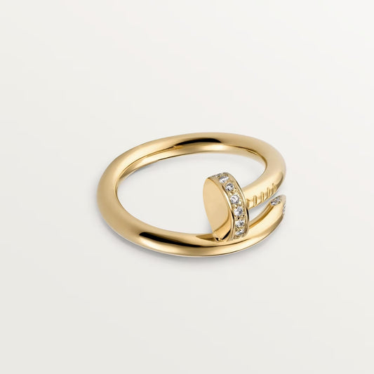 [Renovia Jewelry]JUSTE RING 2.6MM HALF DIAMOND