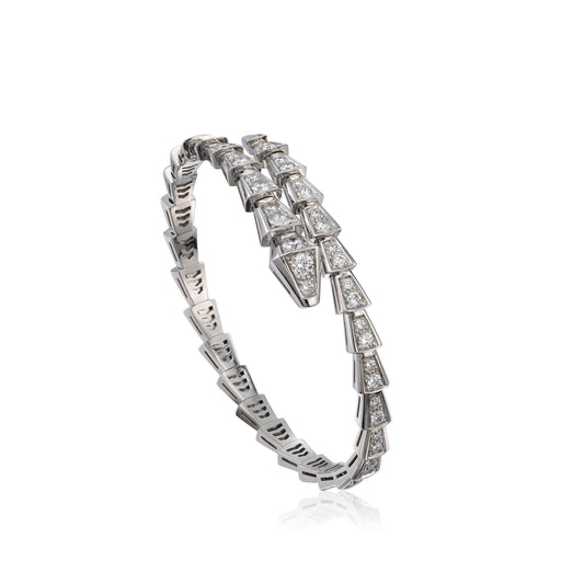 [Renovia Jewelry]SERPENTI BRACELET 6MM SILVER DIAMOND