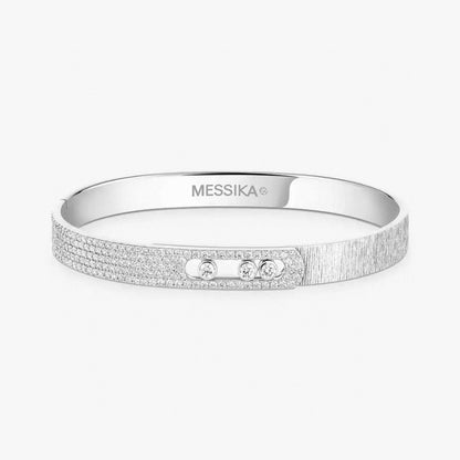 [Renovia Jewelry]2026 BRAND-NEW FROSTED BRACELET WITH DIAMONDS THREE COLORS