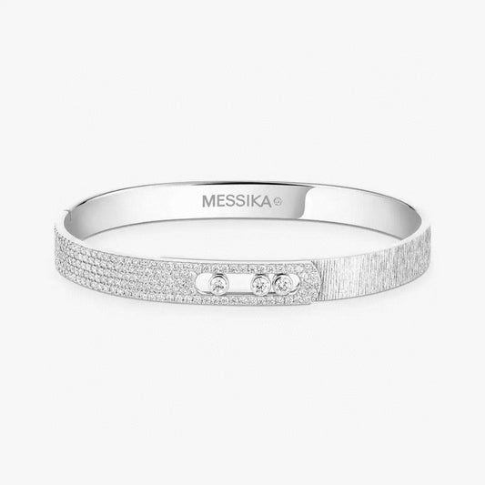 [Renovia Jewelry]2026 BRAND-NEW FROSTED BRACELET WITH DIAMONDS THREE COLORS