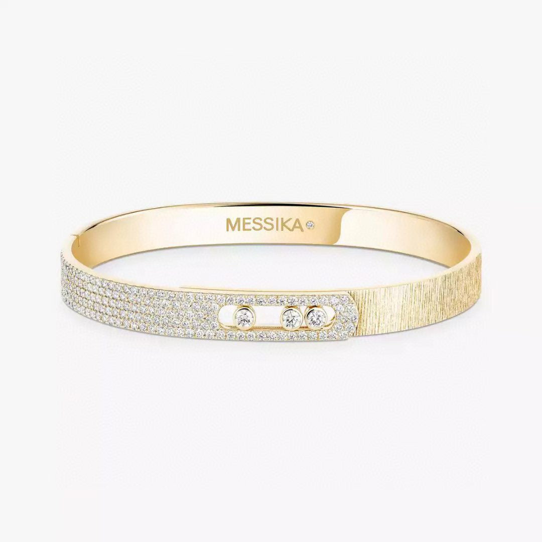 [Renovia Jewelry]2026 BRAND-NEW FROSTED BRACELET WITH DIAMONDS THREE COLORS