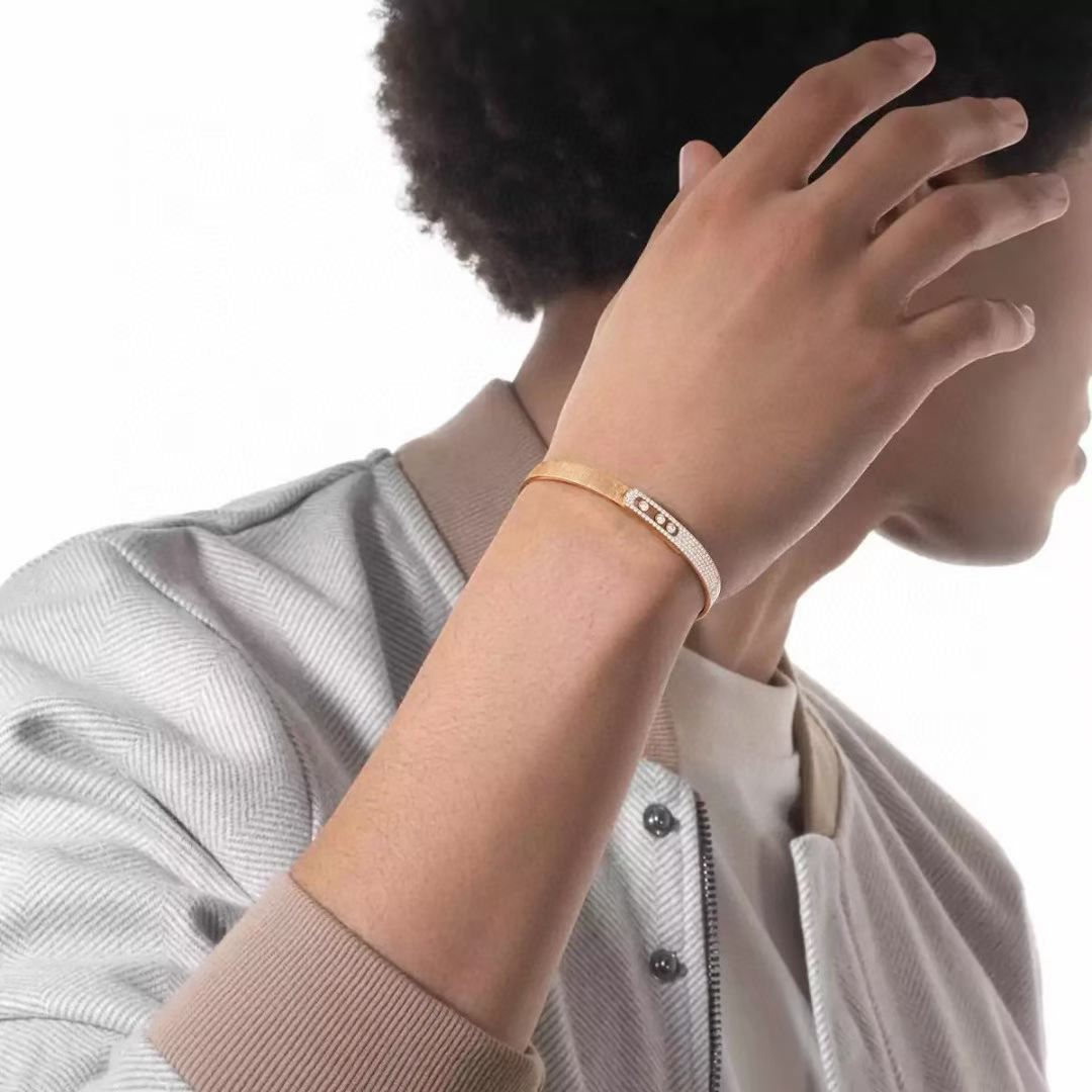 [Renovia Jewelry]2026 BRAND-NEW FROSTED BRACELET WITH DIAMONDS THREE COLORS