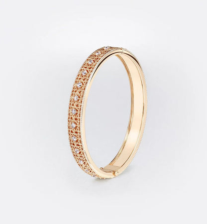 [Renovia Jewelry]2026 WOVEN-PATTERN BRACELET SET WITH FULL DIAMOND INLAY THREE-COLORS