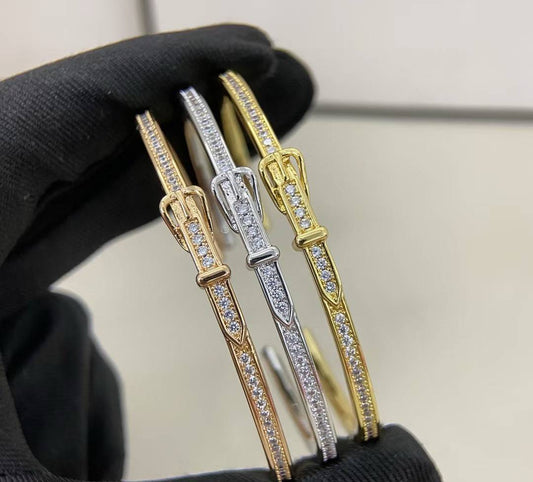 [Renovia Jewelry]DIAMOND-ENCRUSTED BRACELET THREE COLORS