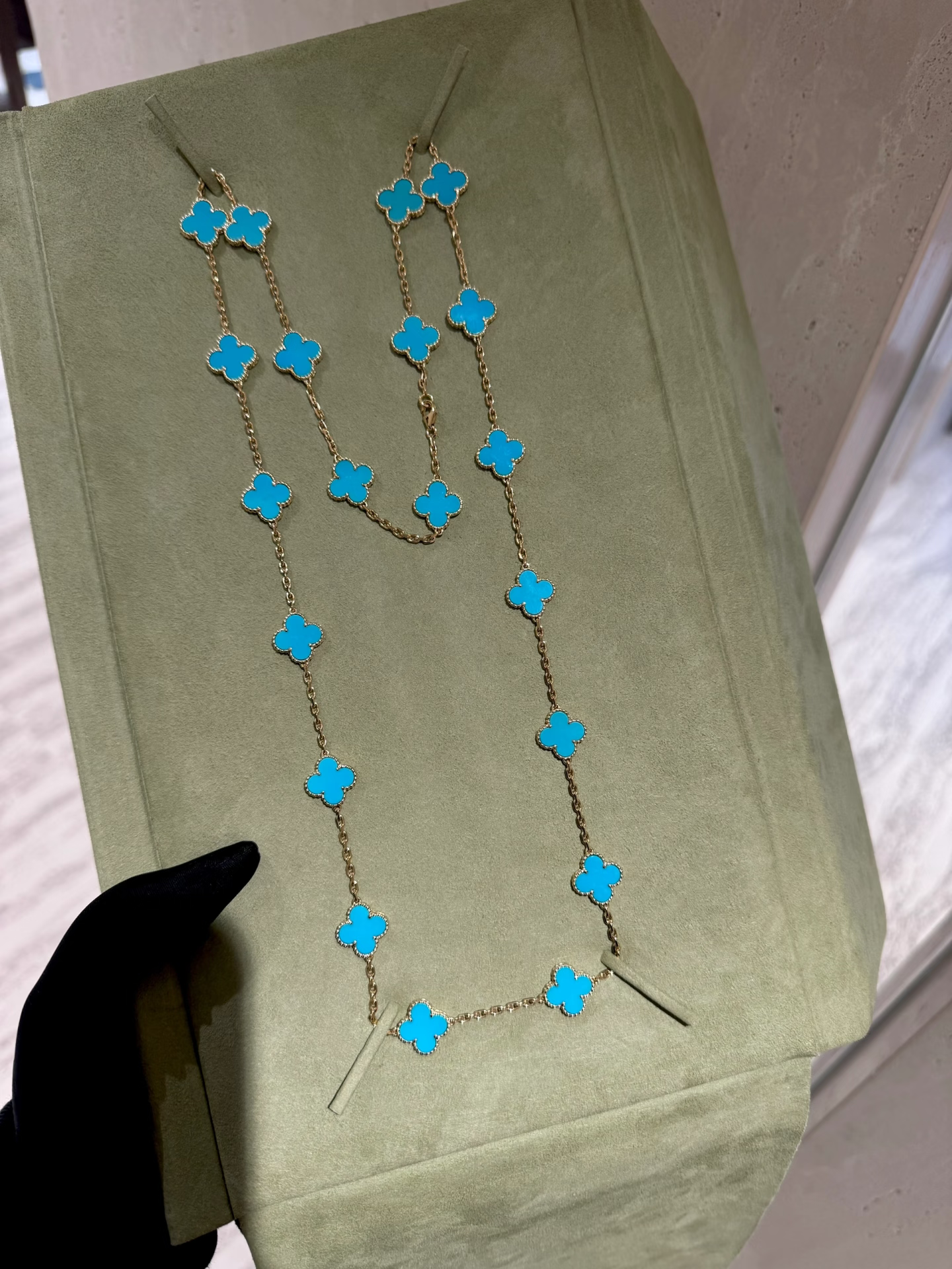 [Renovia Jewelry]CLOVER 20 MOTIFS TURQUOISE GOLD
