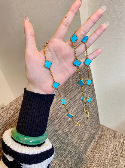 [Renovia Jewelry]CLOVER 20 MOTIFS TURQUOISE GOLD