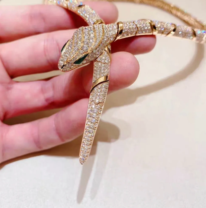 [Renovia Jewelry]HAUTE COUTURE GOLD SERPENTI NECKLACE