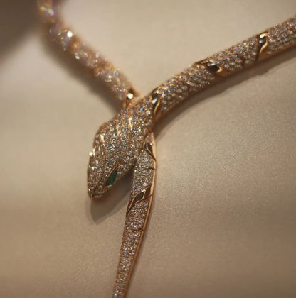 [Renovia Jewelry]HAUTE COUTURE GOLD SERPENTI NECKLACE