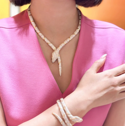 [Renovia Jewelry]HAUTE COUTURE GOLD SERPENTI NECKLACE