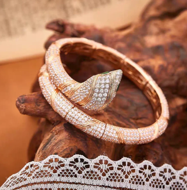 [Renovia Jewelry]HAUTE COUTURE GOLD SERPENTI BRACELET