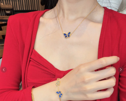 [Renovia Jewelry]2026 NEW BUTTERFLY BLUE   NECKLACE