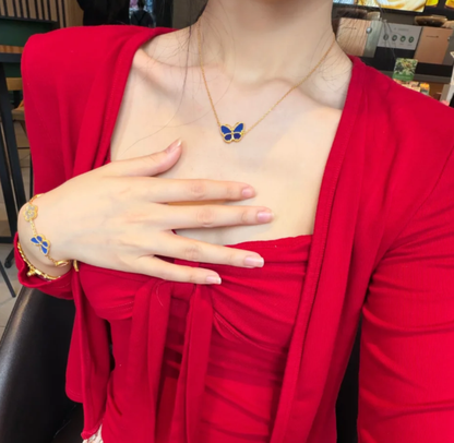 [Renovia Jewelry]2026 NEW BUTTERFLY BLUE   NECKLACE