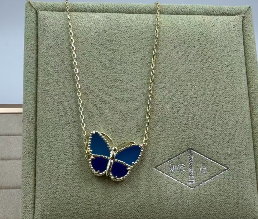 [Renovia Jewelry]2026 NEW BUTTERFLY BLUE   NECKLACE