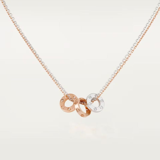 [Renovia Jewelry]LOVE 6 DIAMOND PENDANT NECKLACE