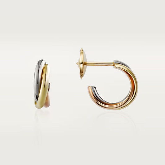 [Renovia Jewelry]TRINITY ON DIAMOND MINI EARRINGS