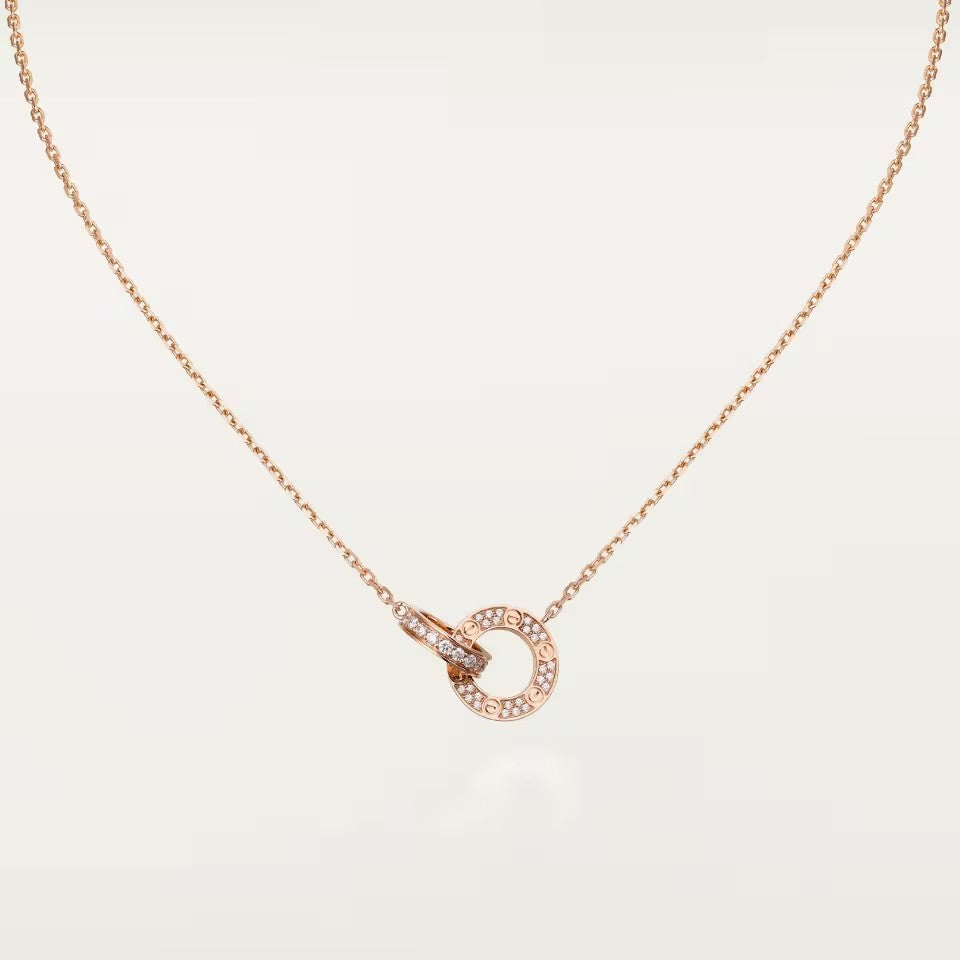 [Renovia Jewelry]LOVE  FULL DIAMOND PENDANT NECKLACE
