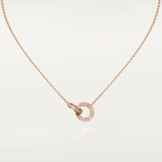 [Renovia Jewelry]LOVE  FULL DIAMOND PENDANT NECKLACE