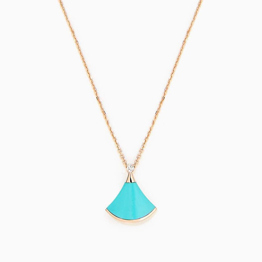 [Renovia Jewelry]DREAM NECKLACE TURQUOISE PINK GOLD
