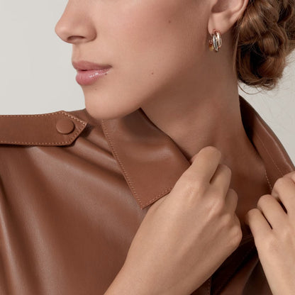 [Renovia Jewelry]TRINITY ON DIAMOND CLASSIC EARRINGS
