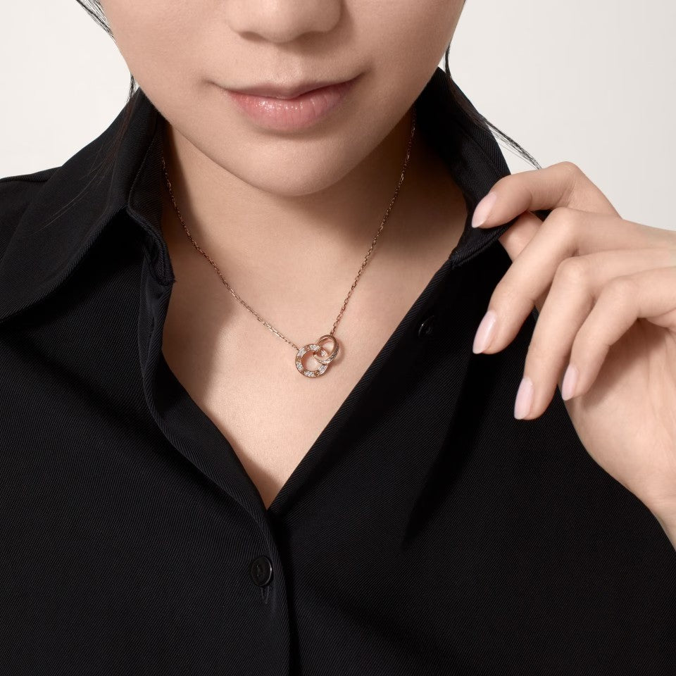 [Renovia Jewelry]LOVE  FULL DIAMOND PENDANT NECKLACE
