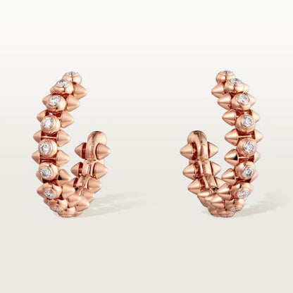 [Renovia Jewelry]CLASH FULL DIAMOND MEDIUM EARRINGS