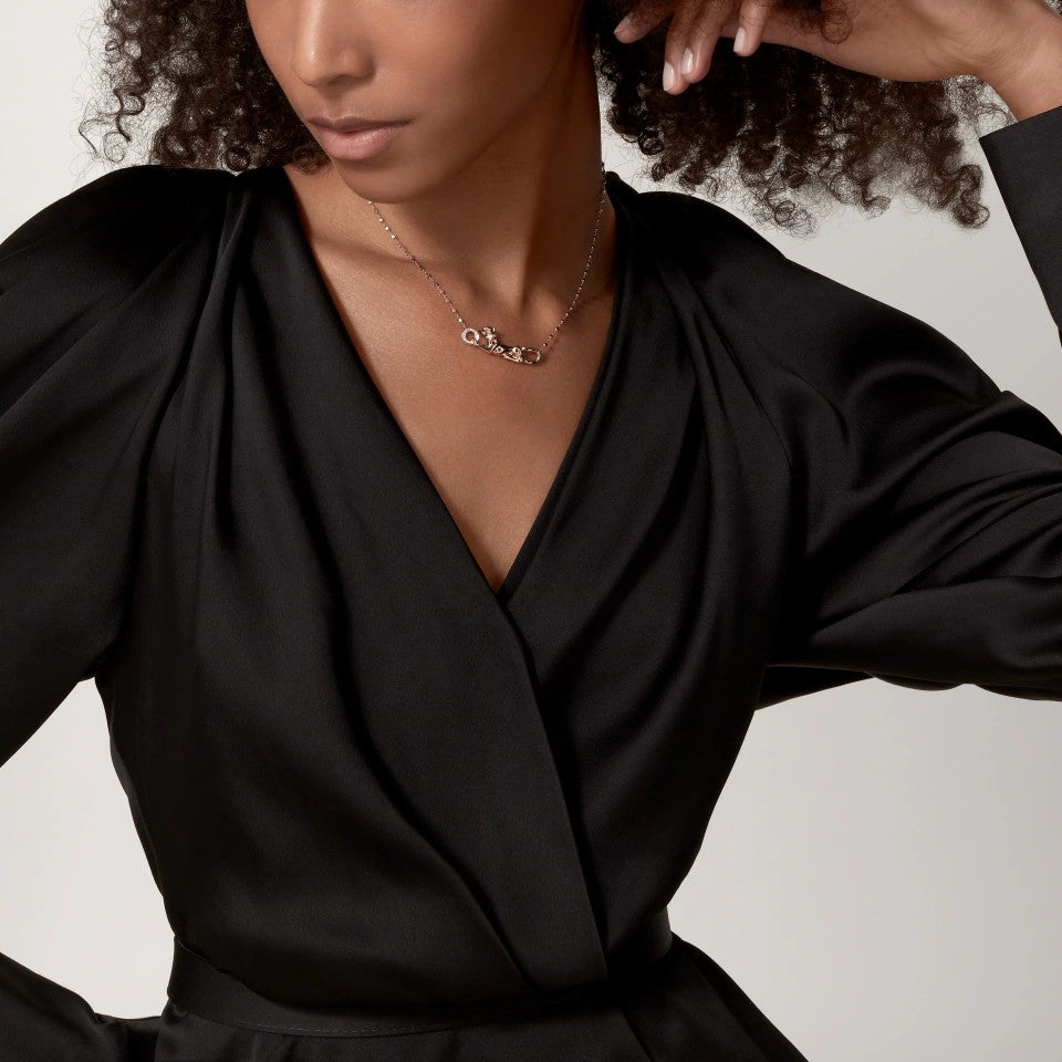 [Renovia Jewelry]PANTHERE FULL DIAMOND NECKLACE