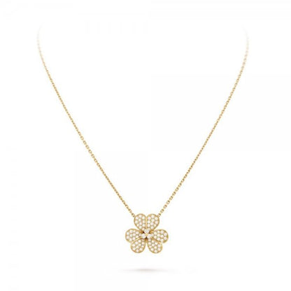 [Renovia Jewelry]FLOWER DIAMOND NECKLACE