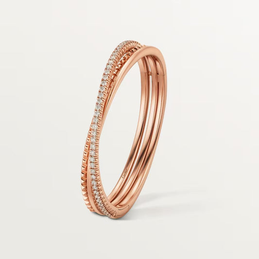 [Renovia Jewelry]ETINCELLE HALF-PAVED DIAMOND BRACELET