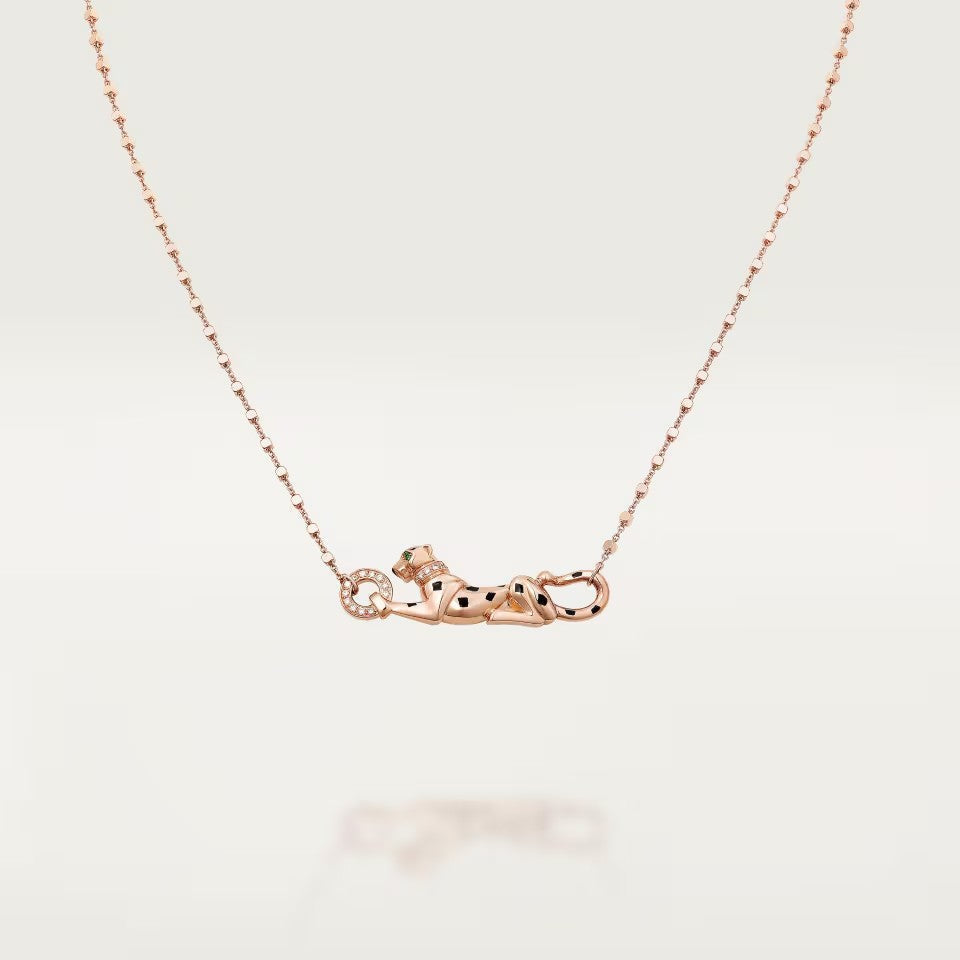 [Renovia Jewelry]PANTHERE FULL DIAMOND NECKLACE