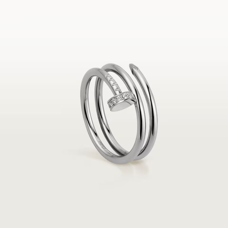 [Renovia Jewelry]JUSTE RING 4.8MM HALF DIAMOND