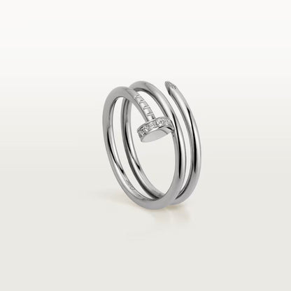 [Renovia Jewelry]JUSTE RING 4.8MM HALF DIAMOND
