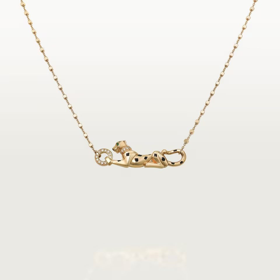 [Renovia Jewelry]PANTHERE FULL DIAMOND NECKLACE