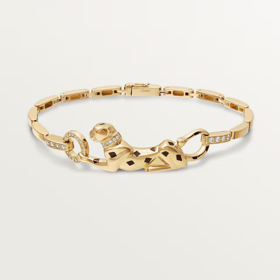 [Renovia Jewelry]PANTHERE HALF DIAMOND ON CHAIN BRACELET