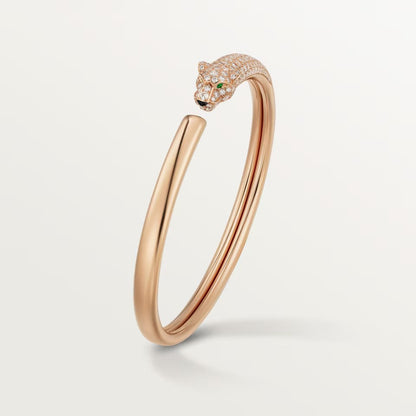 [Renovia Jewelry]PANTHERE HALF DIAMOND OPEN BRACELET