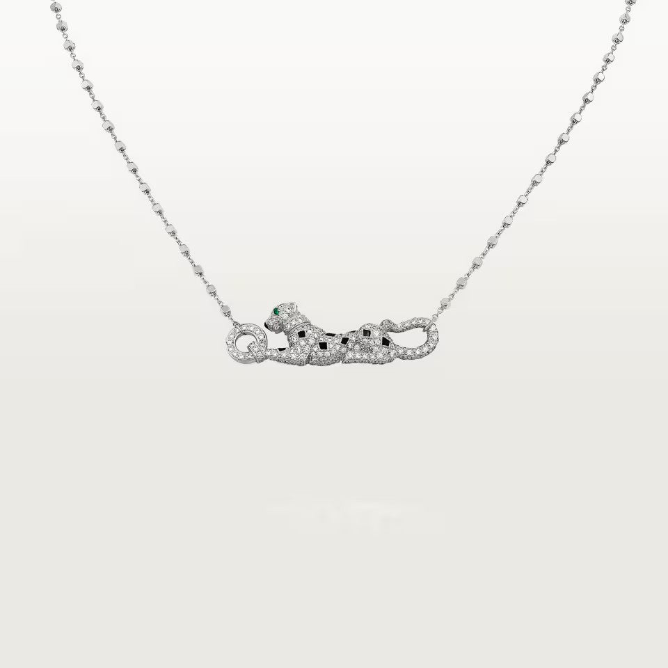 [Renovia Jewelry]PANTHERE PAVED DIAMOND NECKLACE