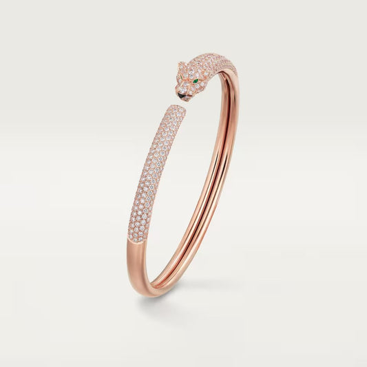 [Renovia Jewelry]PANTHERE FULL DIAMOND OPEN BRACELET