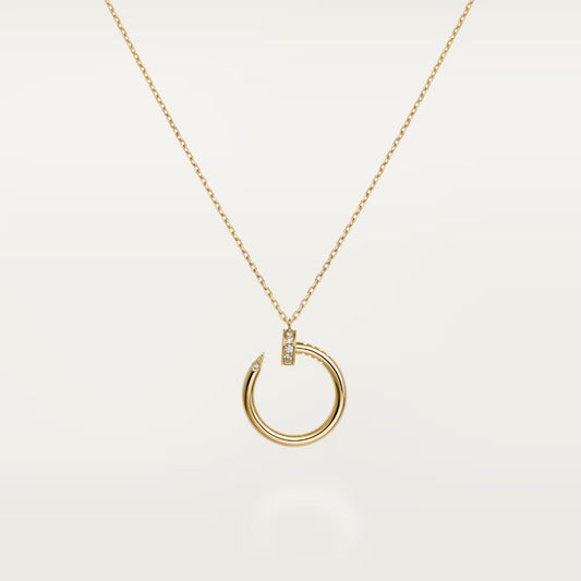 [Renovia Jewelry]JUSTE NECKLACE HALF DIAMOND