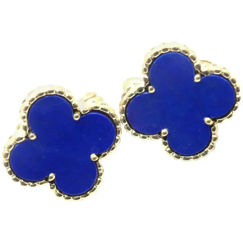 [Renovia Jewelry]CLOVER MINI 9.5MM TURQUOISE EARRINGS
