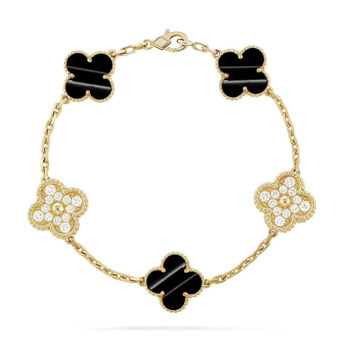 [Renovia Jewelry] CLOVER 5 MOTIF PULSAR STONE BRACELET COLLECTION