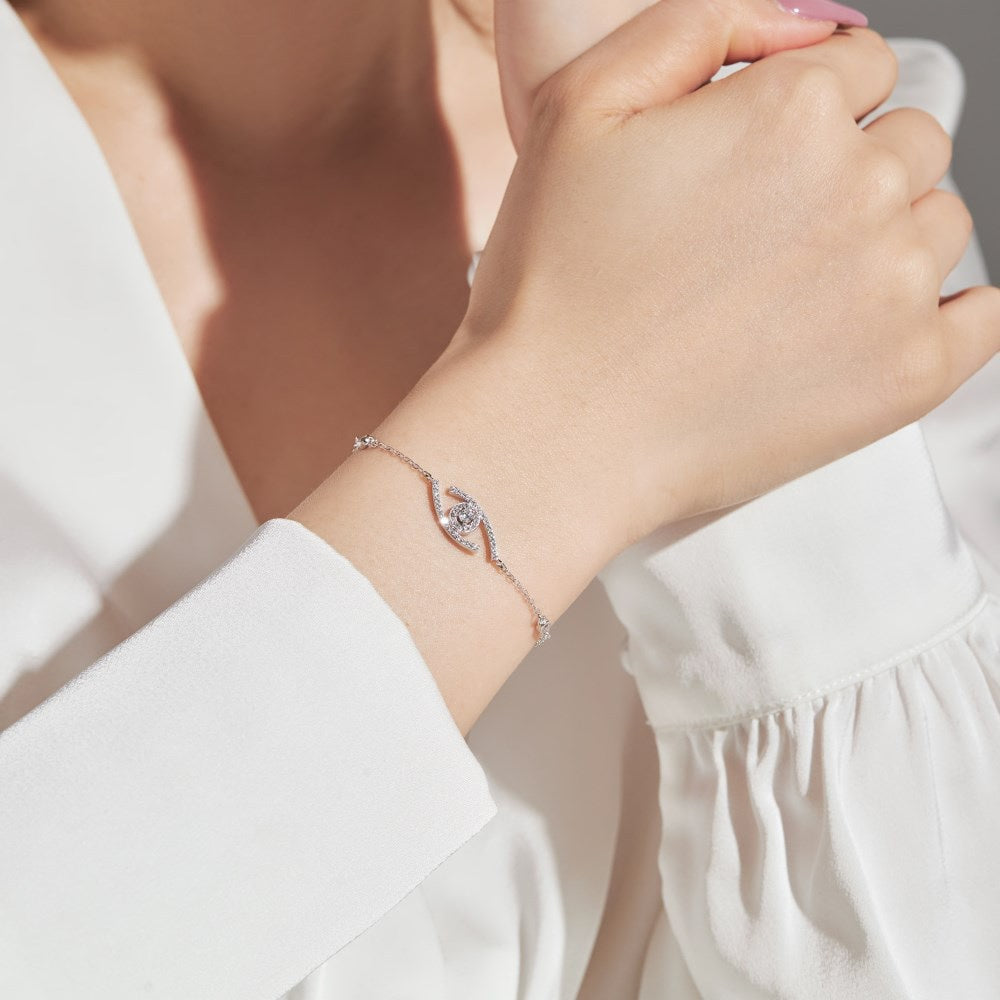 [Renovia Jewelry]Lucky Eye Pave-Set Diamond Bracelet