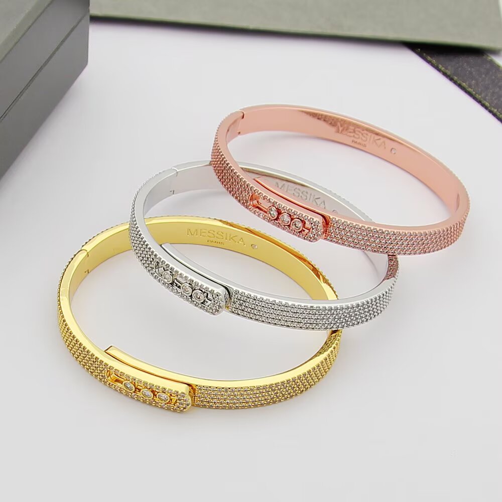 [Renovia Jewelry]Move Noa Full Pavé Diamond Bangle Bracelet
