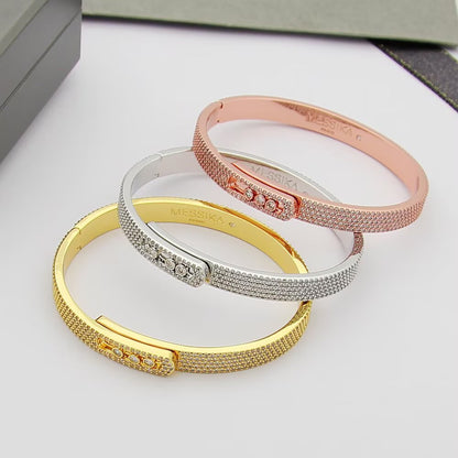 [Renovia Jewelry]Move Noa Full Pavé Diamond Bangle Bracelet