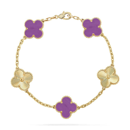 [Renovia Jewelry] CLOVER 5 MOTIF VIOLET BRACELET COLLECTION