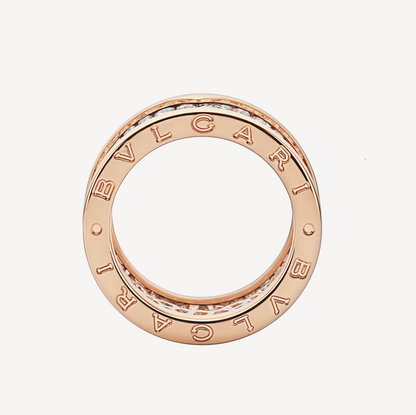 [Renovia Jewelry]ZERO 1 WITH PAVED DIAMONDS ON THE SPIRAL RING