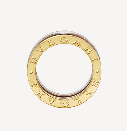 [Renovia Jewelry]ZERO 1 THREE-BAND ROSE WHITE AND YELLOW RING