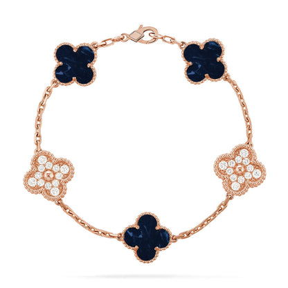 [Renovia Jewelry]CLOVER 5 MOTIF PIETERSITE BRACELET COLLECTION